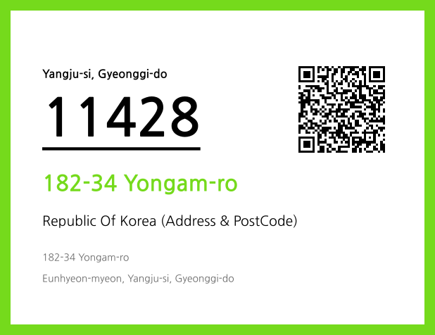 Address and Postal Code QR Code Image (CC BY 4.0)