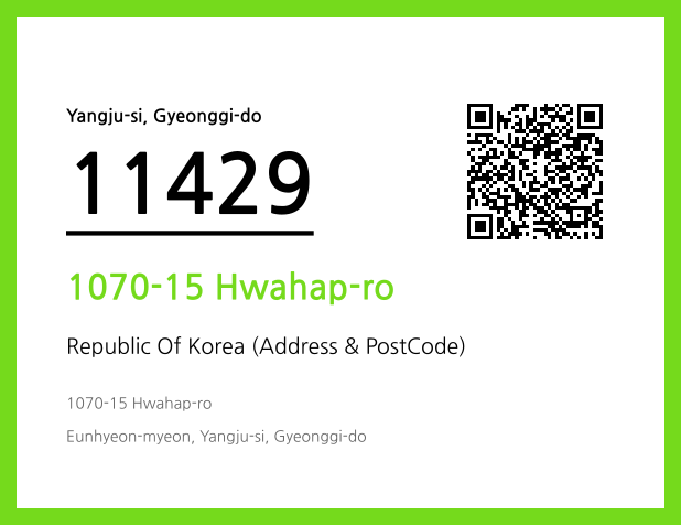 Address and Postal Code QR Code Image (CC BY 4.0)