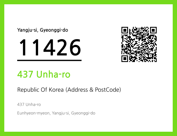 Address and Postal Code QR Code Image (CC BY 4.0)