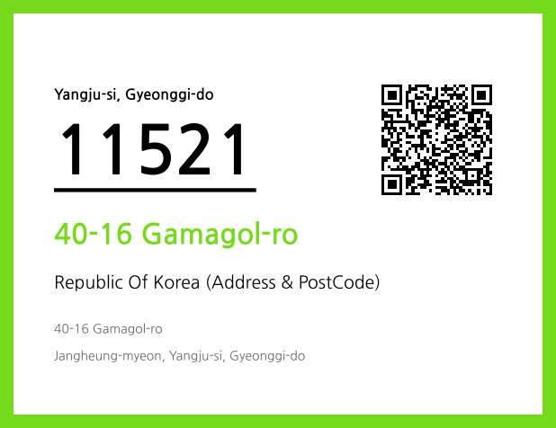 CC BY 4.0 Address and Postal Code QR Code Image (CC BY 4.0)