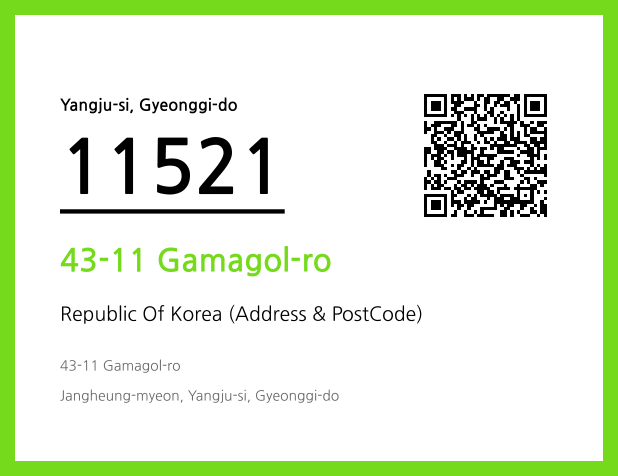 Address and Postal Code QR Code Image (CC BY 4.0)