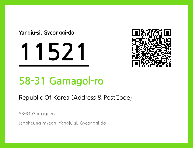 Address and Postal Code QR Code Image (CC BY 4.0)