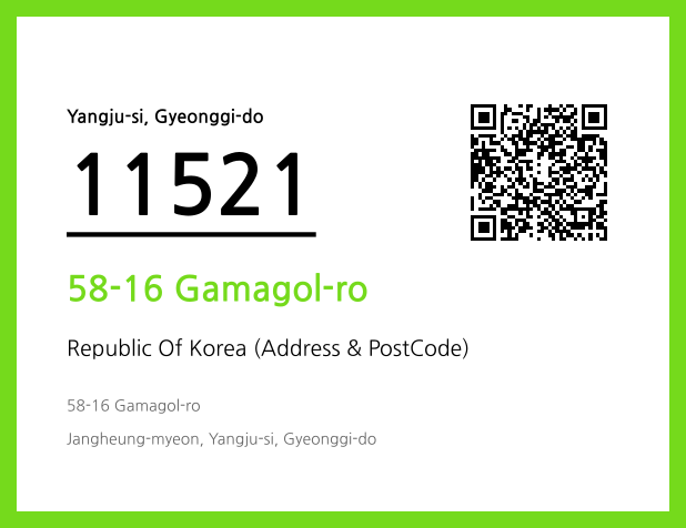 Address and Postal Code QR Code Image (CC BY 4.0)
