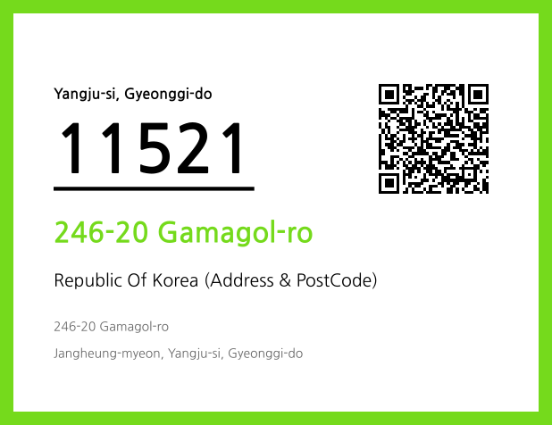 CC BY 4.0 Address and Postal Code QR Code Image (CC BY 4.0)