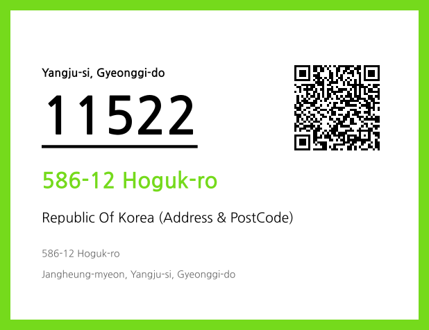 Address and Postal Code QR Code Image (CC BY 4.0)