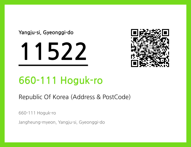 Address and Postal Code QR Code Image (CC BY 4.0)