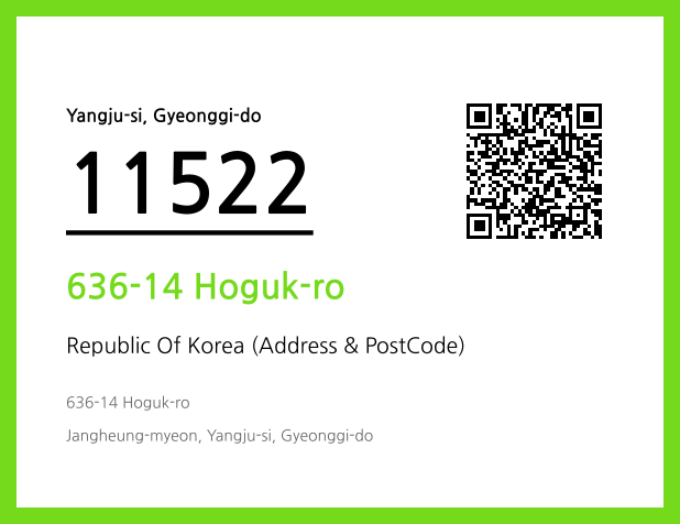 Address and Postal Code QR Code Image (CC BY 4.0)
