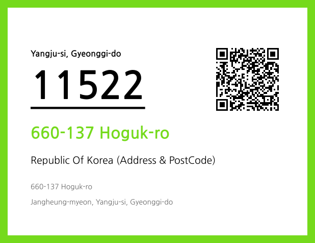 Address and Postal Code QR Code Image (CC BY 4.0)