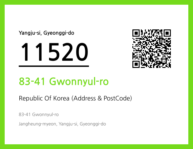 Address and Postal Code QR Code Image (CC BY 4.0)