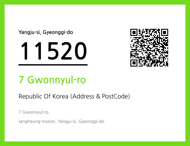 Address and Postal Code QR Code Image (CC BY 4.0)