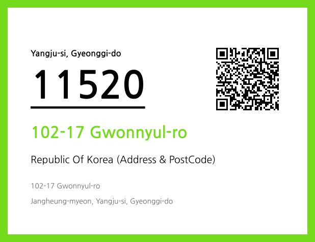 Address and Postal Code QR Code Image (CC BY 4.0)