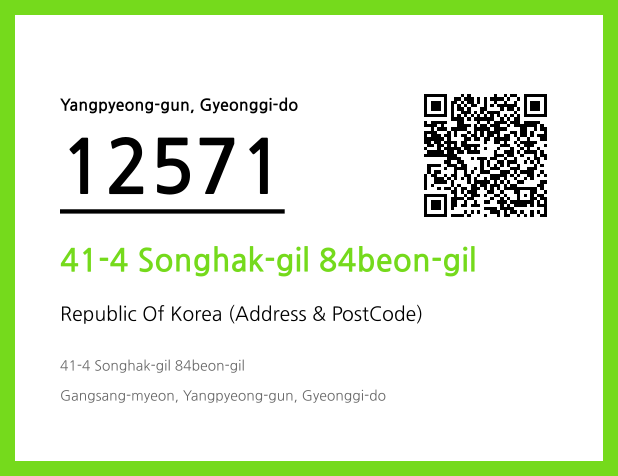 Address and Postal Code QR Code Image (CC BY 4.0)