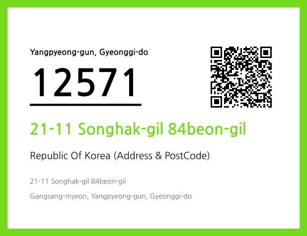 Address and Postal Code QR Code Image (CC BY 4.0)