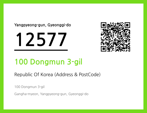 Address and Postal Code QR Code Image (CC BY 4.0)