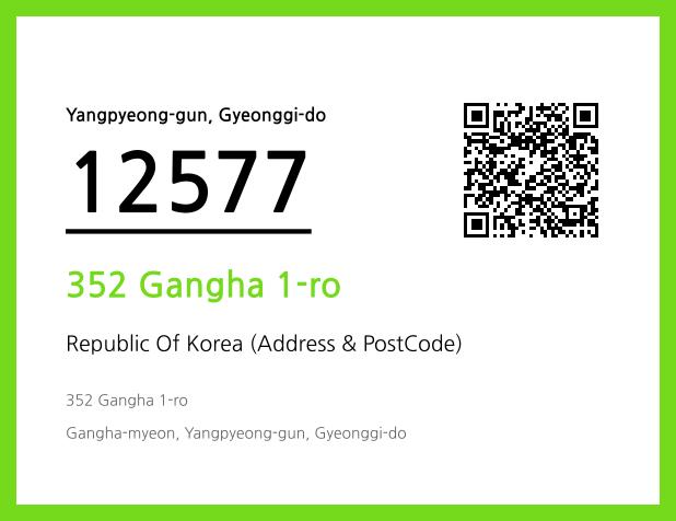 Address and Postal Code QR Code Image (CC BY 4.0)
