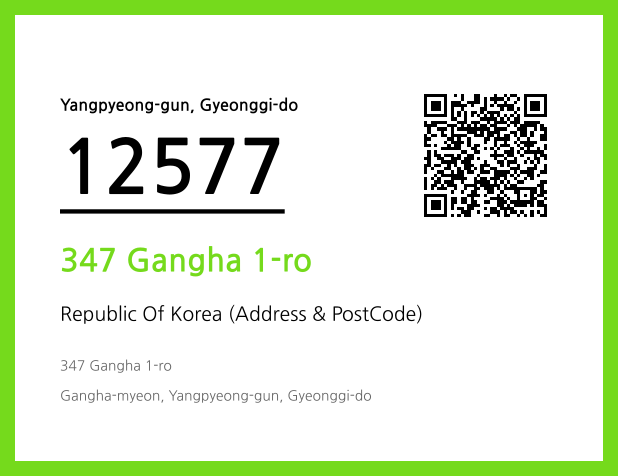 Address and Postal Code QR Code Image (CC BY 4.0)