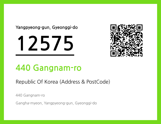 Address and Postal Code QR Code Image (CC BY 4.0)
