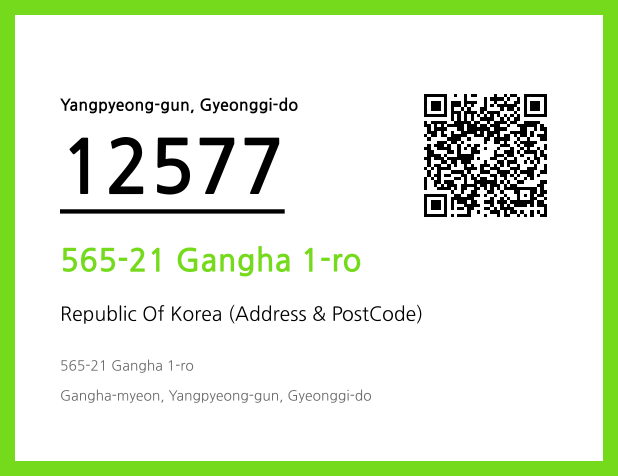 Address and Postal Code QR Code Image (CC BY 4.0)