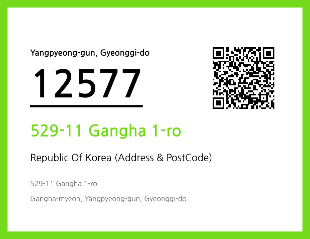 Address and Postal Code QR Code Image (CC BY 4.0)