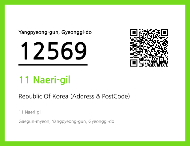 Address and Postal Code QR Code Image (CC BY 4.0)