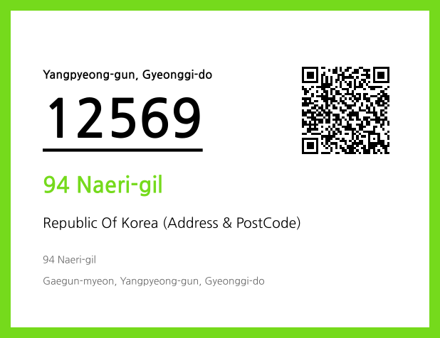 Address and Postal Code QR Code Image (CC BY 4.0)