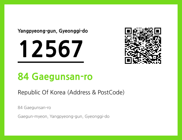 Address and Postal Code QR Code Image (CC BY 4.0)
