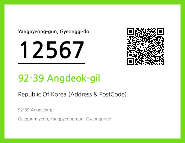 Address and Postal Code QR Code Image (CC BY 4.0)