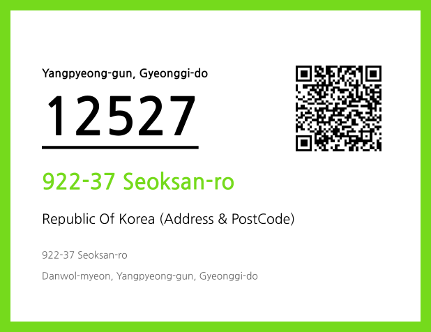 Address and Postal Code QR Code Image (CC BY 4.0)