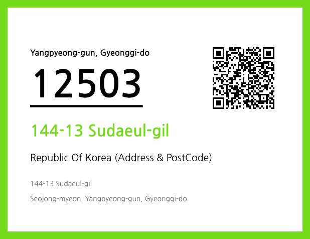 Address and Postal Code QR Code Image (CC BY 4.0)