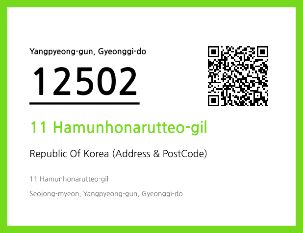 CC BY 4.0 Address and Postal Code QR Code Image (CC BY 4.0)
