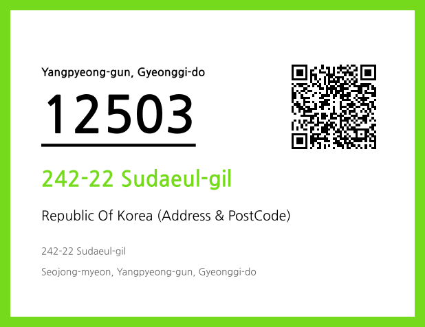 Address and Postal Code QR Code Image (CC BY 4.0)