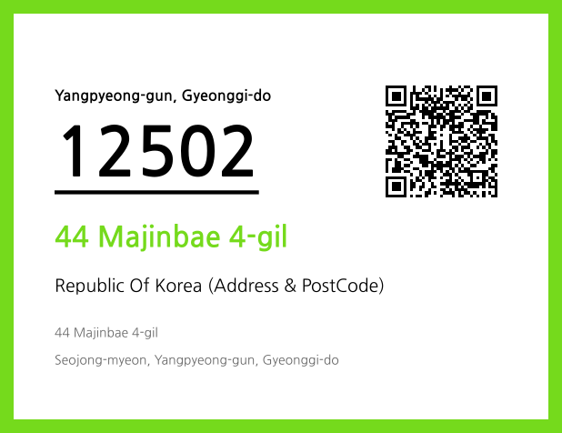 Address and Postal Code QR Code Image (CC BY 4.0)