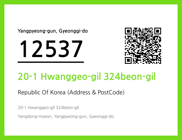 Address and Postal Code QR Code Image (CC BY 4.0)