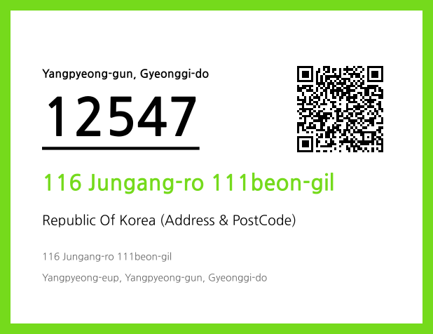 Address and Postal Code QR Code Image (CC BY 4.0)