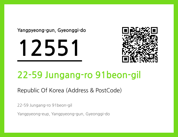 Address and Postal Code QR Code Image (CC BY 4.0)
