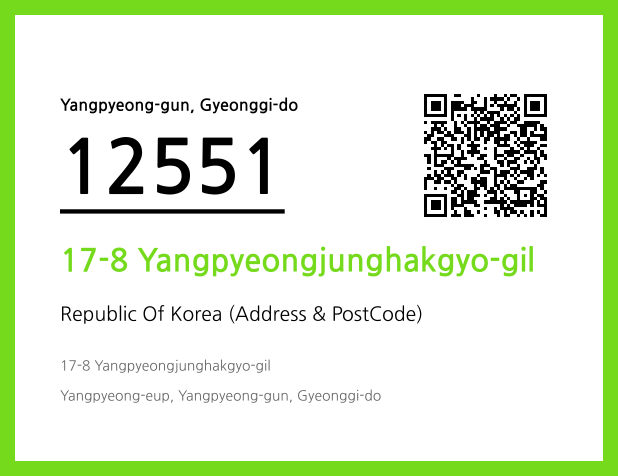 Address and Postal Code QR Code Image (CC BY 4.0)