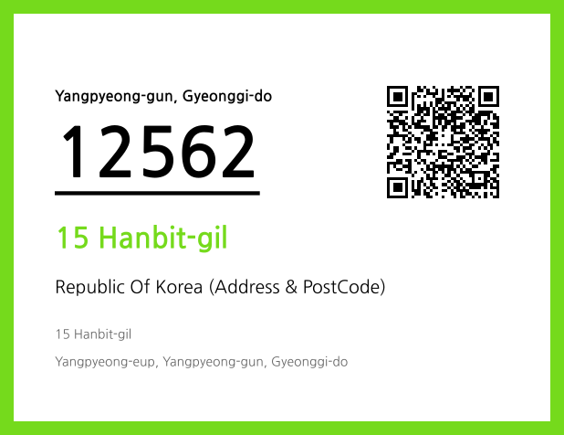 Address and Postal Code QR Code Image (CC BY 4.0)