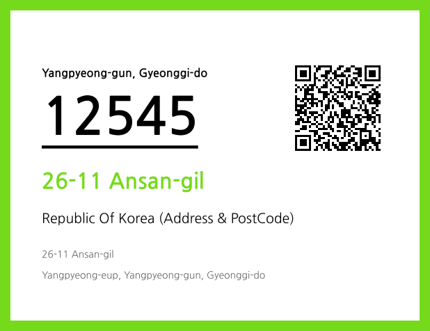 Address and Postal Code QR Code Image (CC BY 4.0)