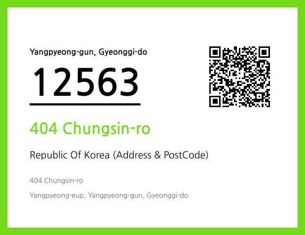 Address and Postal Code QR Code Image (CC BY 4.0)