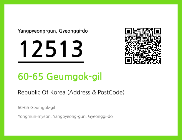 Address and Postal Code QR Code Image (CC BY 4.0)
