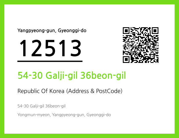 Address and Postal Code QR Code Image (CC BY 4.0)