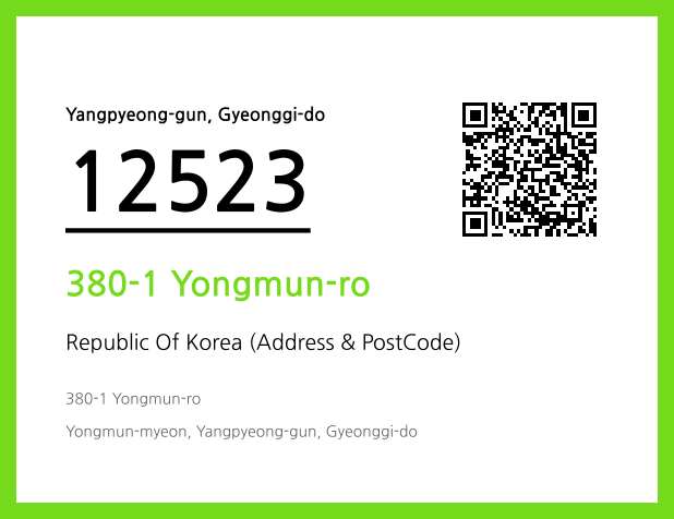 Address and Postal Code QR Code Image (CC BY 4.0)