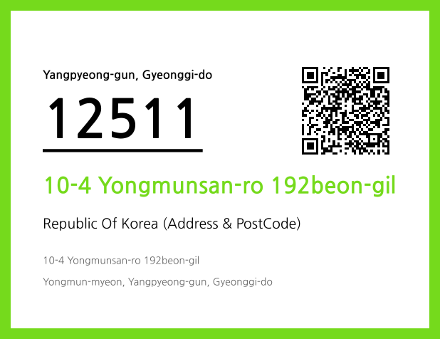 CC BY 4.0 Address and Postal Code QR Code Image (CC BY 4.0)