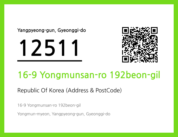 Address and Postal Code QR Code Image (CC BY 4.0)