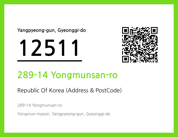 Address and Postal Code QR Code Image (CC BY 4.0)