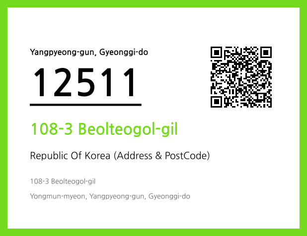 CC BY 4.0 Address and Postal Code QR Code Image (CC BY 4.0)