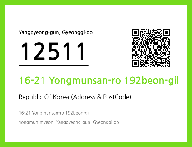 Address and Postal Code QR Code Image (CC BY 4.0)