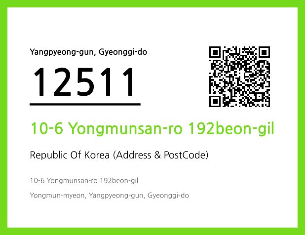 CC BY 4.0 Address and Postal Code QR Code Image (CC BY 4.0)