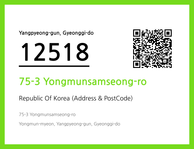 Address and Postal Code QR Code Image (CC BY 4.0)