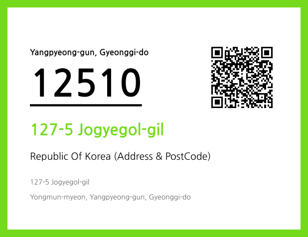 Address and Postal Code QR Code Image (CC BY 4.0)